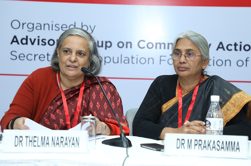 AGCA Members - Dr Thelma Narayan and Dr M Prakasamma interact with the state representatives