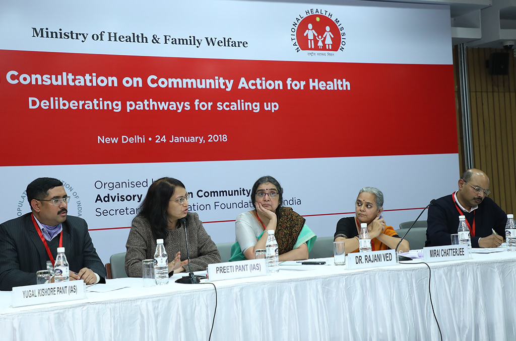 Ms Preeti Pant, Joint Secretary, NUHM, MoHFW responding queries to audience in a question-answer session