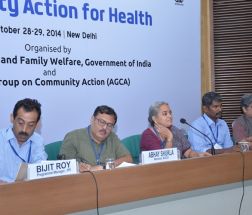Responding queries at a Session on Experiences of Community Action for Health - Bihar, Maharashtra and Tamil Nadu